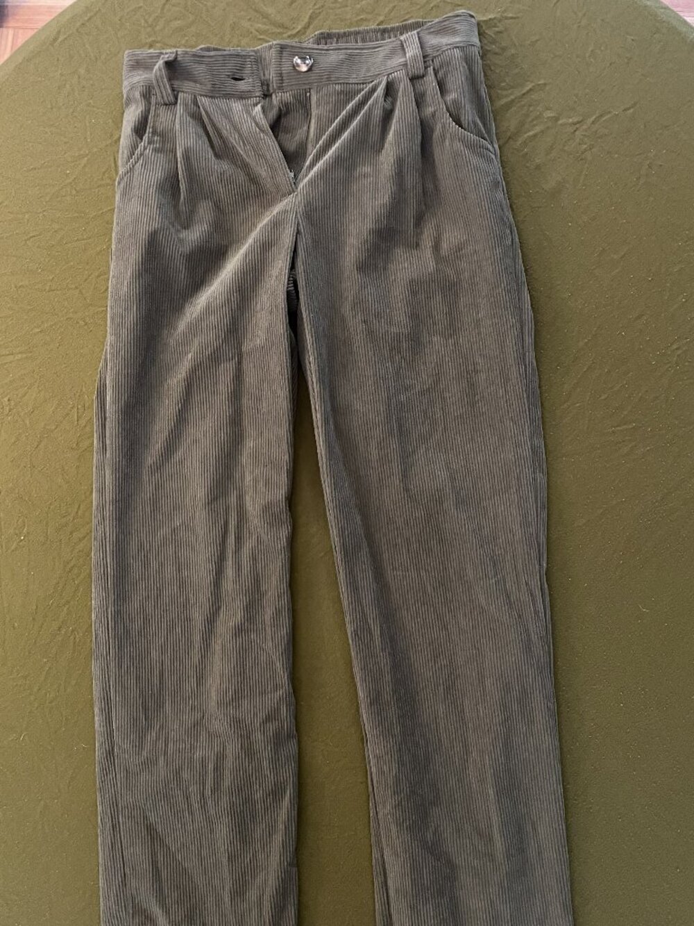 Halara Green Corduroy Trousers